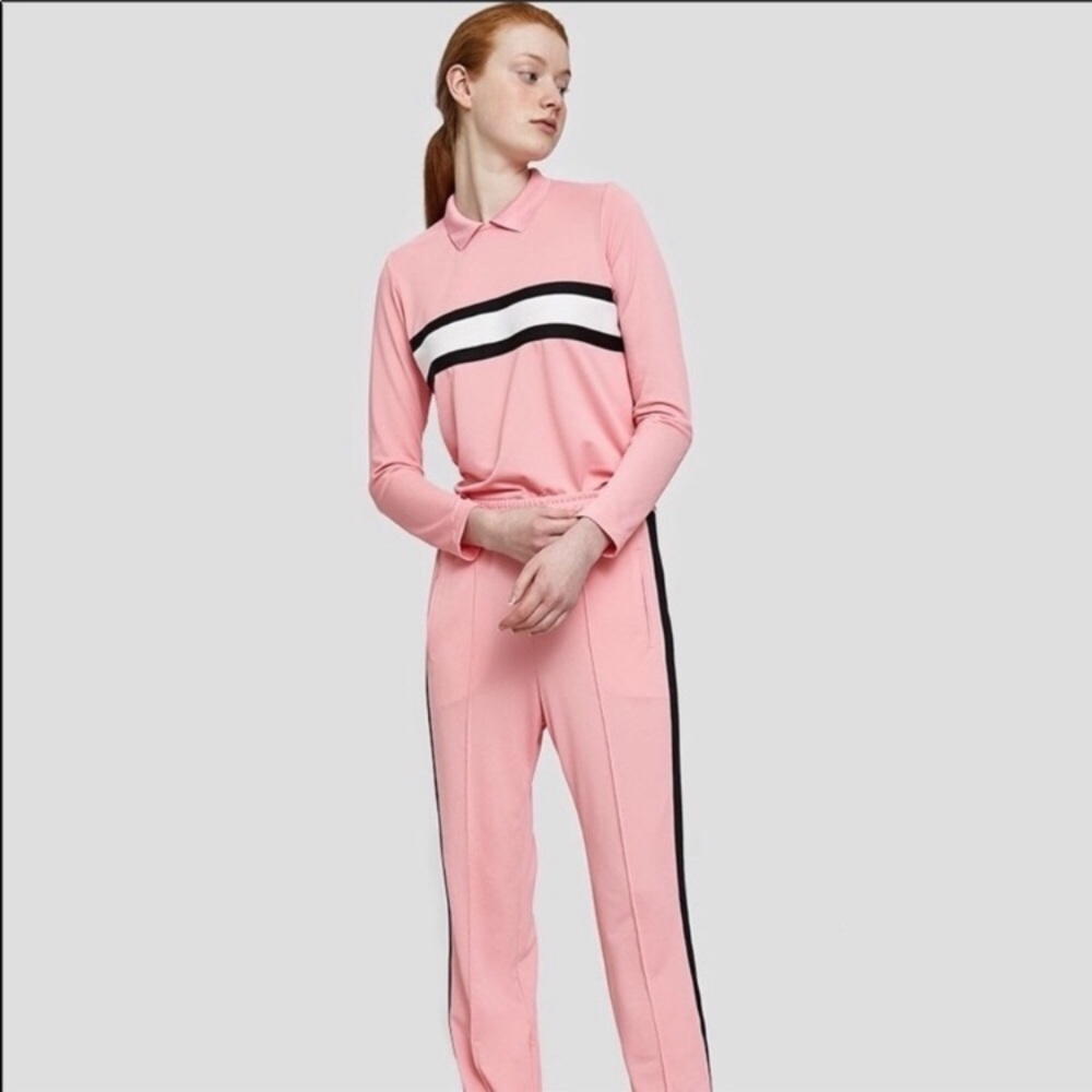 Ganni pink polo